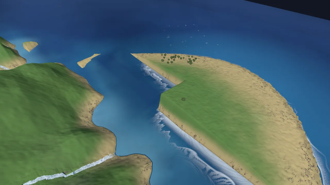Gap: SRTM unrealistic land artifacts