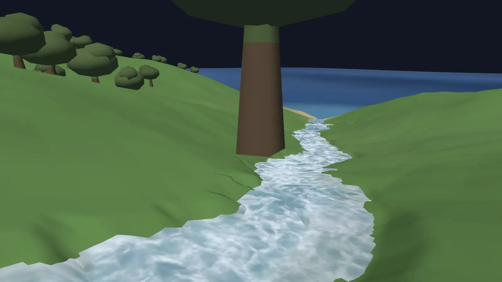Gap: Vegetation placed off outdated terrain and in water